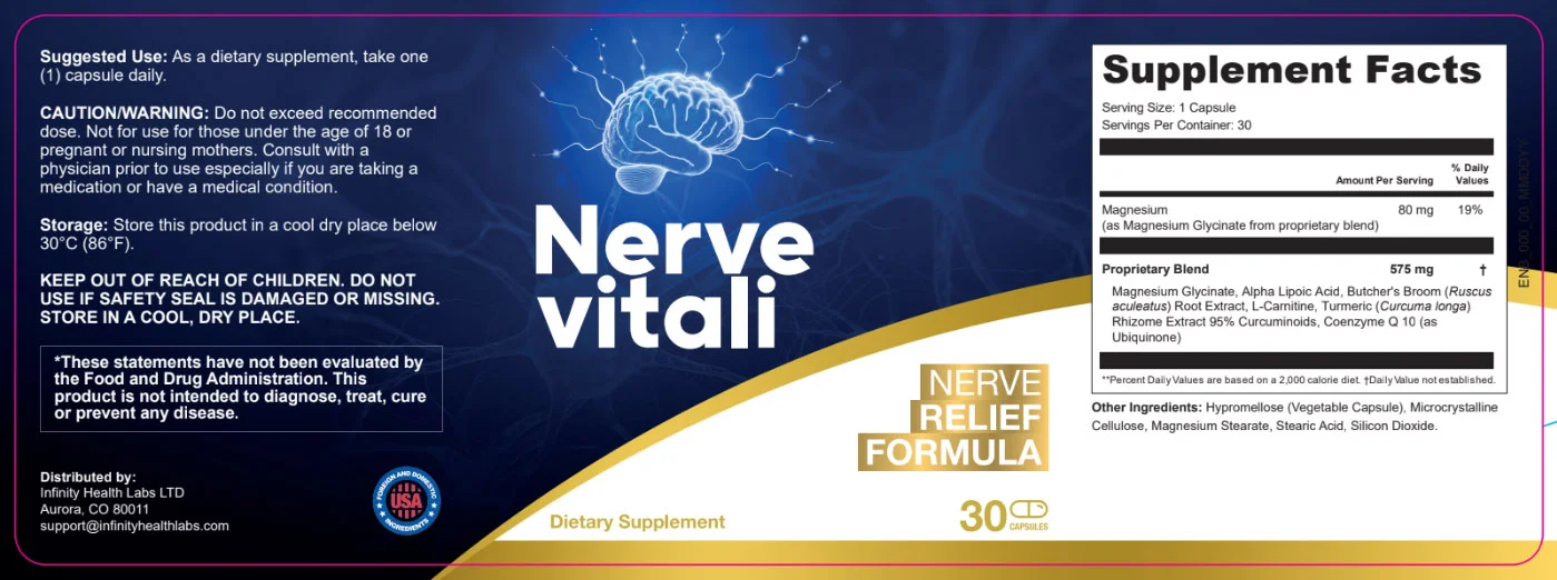 NerveVitali supplement facts